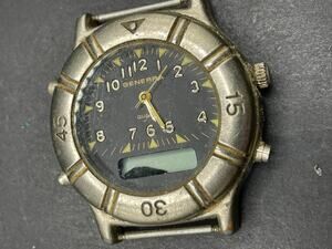 Vintage Generra Quartz-Digital Water Resistant Watch Black Dial 74-139